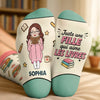 Chaussettes Personnalisées – Cadeaux Littéraires Pour Amoureux Des Livres, Rats De Bibliothèque Et Lecteurs – Je Préférerais Lire