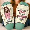 Chaussettes Personnalisées – Cadeaux Littéraires Pour Amoureux Des Livres, Rats De Bibliothèque Et Lecteurs – Je Préférerais Lire