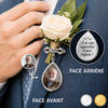 Broche en Forme de Larme Personnalisé avec Photo - Cadeau de Commémoration - Toujours gardé dans mon cœur
