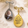 Broche en Forme de Larme Personnalisé avec Photo - Cadeau de Commémoration - Toujours gardé dans mon cœur