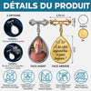 Broche en Forme de Larme Personnalisé avec Photo - Cadeau de Commémoration - Toujours gardé dans mon cœur