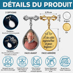 Broche en Forme de Larme Personnalisée avec Photo - Cadeau Commémoratif - Toujours gardé dans mon cœur