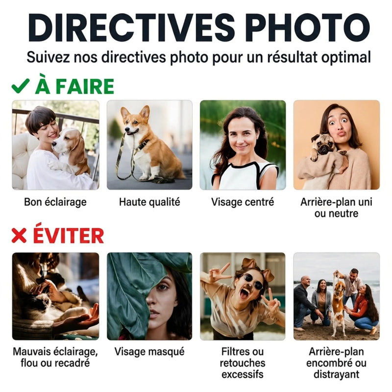 Plaque Commémorative Personnalisée avec Photo - Cadeau Commémoratif pour Propriétaire d’Animal - À Jamais Dans Nos Cœurs