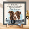 Plaque Commémorative Personnalisée avec Photo - Cadeau Commémoratif pour Propriétaire d’Animal - À Jamais Dans Nos Cœurs