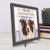 Plaque Commémorative Personnalisée avec Photo - Cadeau Commémoratif pour Propriétaire d’Animal - À Jamais Dans Nos Cœurs
