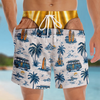 Short de Bain Homme Personnalisé – Cadeau Rigolo pour Homme – Attention : Convoi Exceptionnel