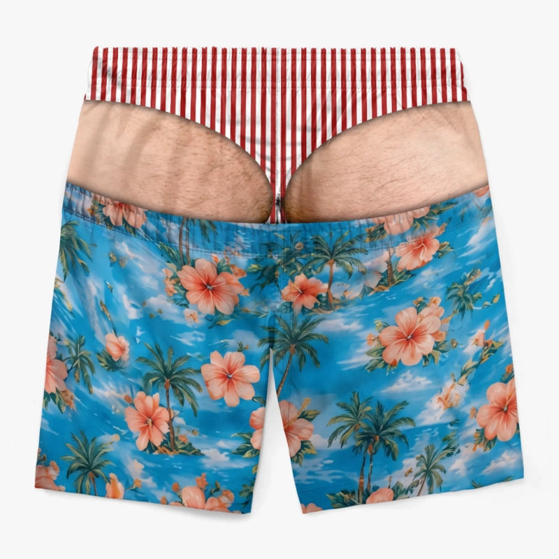 Short de Bain Homme Personnalisé – Cadeau Rigolo pour Homme – Attention : Convoi Exceptionnel