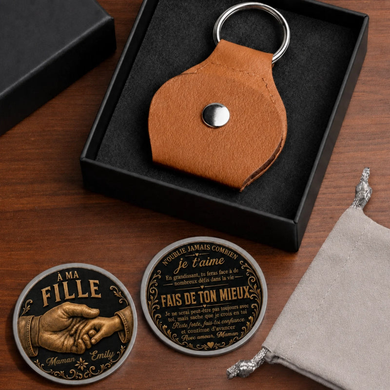 Porte-Bonheur De Poche Personnalisé – Cadeau Pour Fils, Fille Et Famille – Garde Confiance En Toi