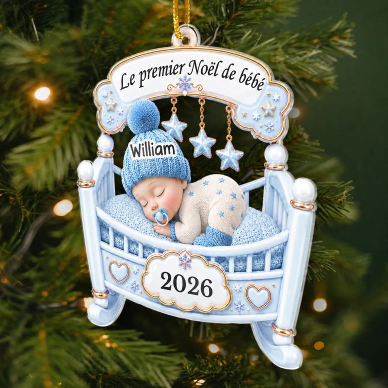 Ornement Acrylique Personnalisé – Cadeaux De Noël et D’anniversaire Pour Enfants – Le Plus Doux Des Miracles