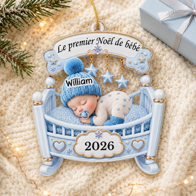 Ornement Acrylique Personnalisé – Cadeaux De Noël et D’anniversaire Pour Enfants – Le Plus Doux Des Miracles