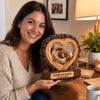 Plaque en Bois 2 Couches Personnalisée avec Support – Cadeau D’anniversaire De Mariage Pour Couple – À Toi Pour Toujours