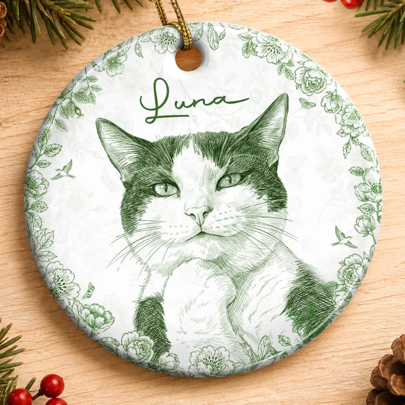 Ornement En Céramique Personnalisé Avec Photo – Cadeau De Noël Pour Les Amoureux Des Animaux, Des Chiens Et Des Chats – Pour Toujours Une Partie De Nous