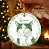 Ornement En Céramique Personnalisé Avec Photo – Cadeau De Noël Pour Les Amoureux Des Animaux, Des Chiens Et Des Chats – Pour Toujours Une Partie De Nous