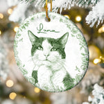 Ornement En Céramique Personnalisé Avec Photo – Cadeau De Noël Pour Les Amoureux Des Animaux, Des Chiens Et Des Chats – Pour Toujours Une Partie De Nous