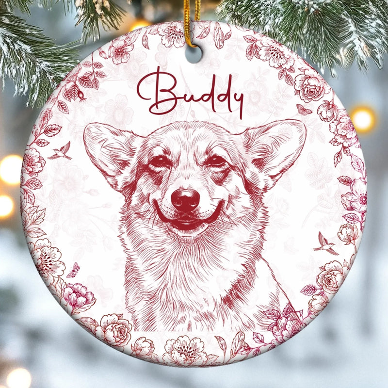 Ornement En Céramique Personnalisé Avec Photo – Cadeau De Noël Pour Les Amoureux Des Animaux, Des Chiens Et Des Chats – Pour Toujours Une Partie De Nous