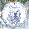 Ornement En Céramique Personnalisé Avec Photo – Cadeau De Noël Pour Les Amoureux Des Animaux, Des Chiens Et Des Chats – Pour Toujours Une Partie De Nous