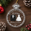 Ornement En Acrylique Personnalisé – Cadeau De Noël Pour Couple, Mari, Femme - Briller De Mille Feux Comme Un Diamant D’Amour