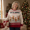 Sweat Unisexe De Noël Moche Personnalisé – Cadeau De Noël Pour Grand-Père, Grand-Mère – Mes Petits Lutins Préférés