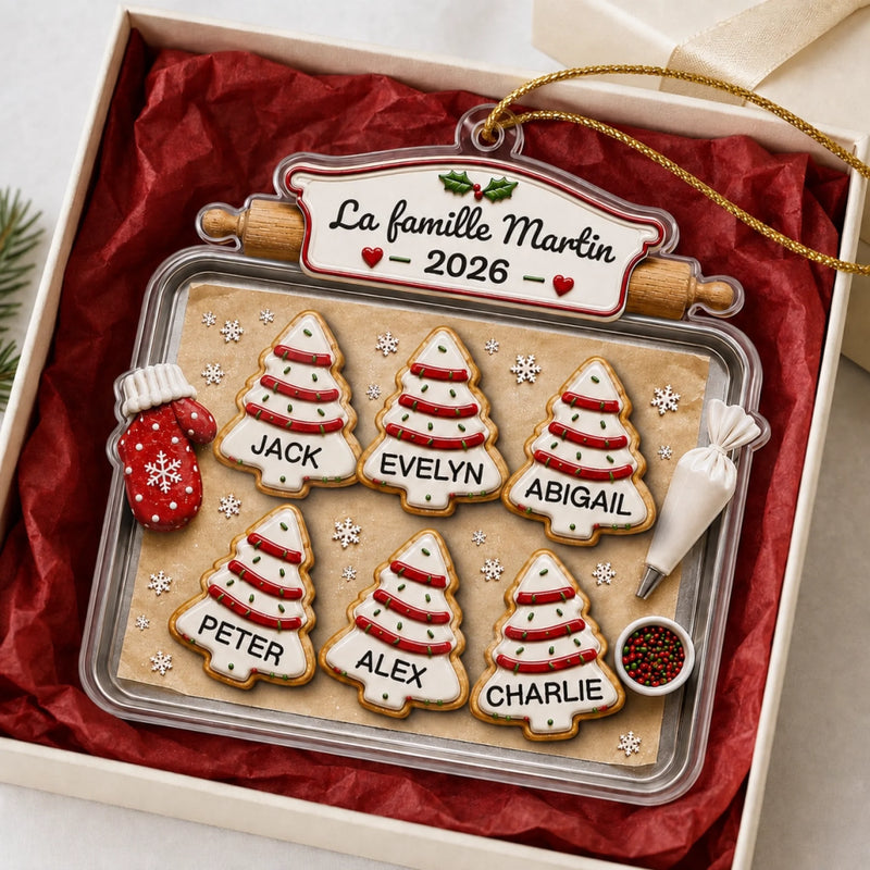 Ornement Acrylique Personnalisé – Cadeau De Noël Pour La Famille – La Joie, C’est Être En Famille
