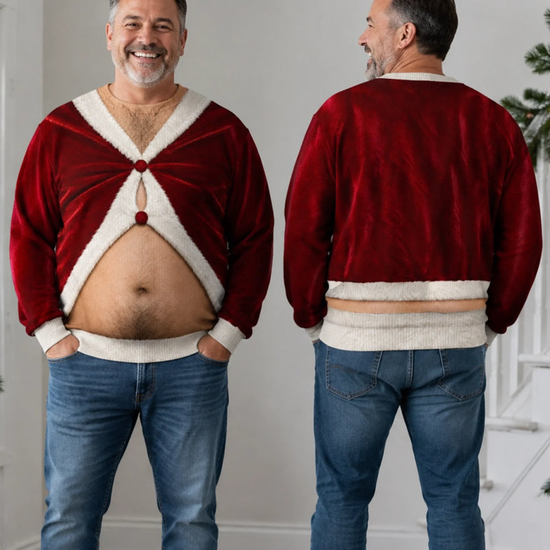 Sweat Unisexe De Noël Moche Personnalisé – Cadeau De Noël Pour Homme - Plein D’Esprit De Noël