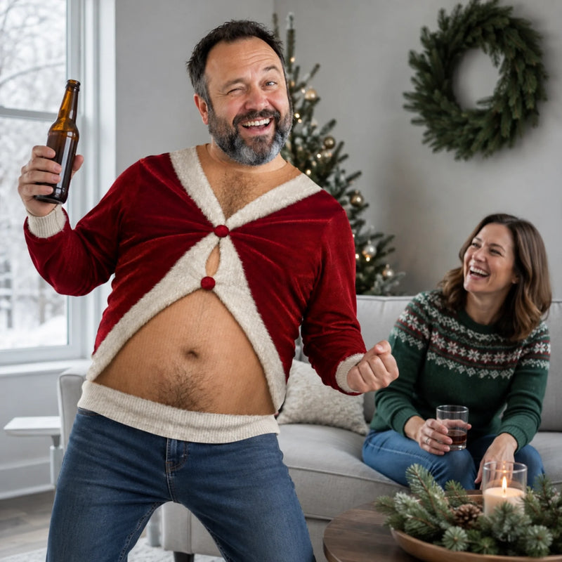 Sweat Unisexe De Noël Moche Personnalisé – Cadeau De Noël Pour Homme - Plein D’Esprit De Noël