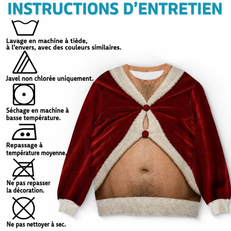 Sweat Unisexe De Noël Moche Personnalisé – Cadeau De Noël Pour Homme - Plein D’Esprit De Noël