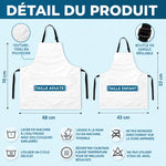 Tablier Personnalisé Avec Poche – Cadeau Pour Homme – Roi Du Barbecue
