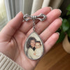 Broche en Forme de Larme Personnalisée avec Photo - Cadeau Commémoratif - Toujours Gardé dans Mon Cœur