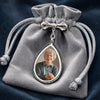 Broche en Forme de Larme Personnalisée avec Photo - Cadeau Commémoratif - Un Amour À Jamais Dans Nos Souvenirs