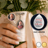 Broche en Forme de Larme Personnalisée avec Photo - Cadeau Commémoratif - Un Amour À Jamais Dans Nos Souvenirs