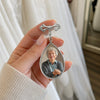 Broche en Forme de Larme Personnalisée avec Photo - Cadeau Commémoratif - Un Amour À Jamais Dans Nos Souvenirs