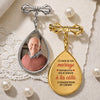 Broche en Forme de Larme Personnalisée avec Photo - Cadeau Commémoratif - Un Amour À Jamais Dans Nos Souvenirs