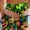 Short de Bain Homme Personnalisé – Cadeau Rigolo pour Homme – Fête Tropicale Dans Le Dos