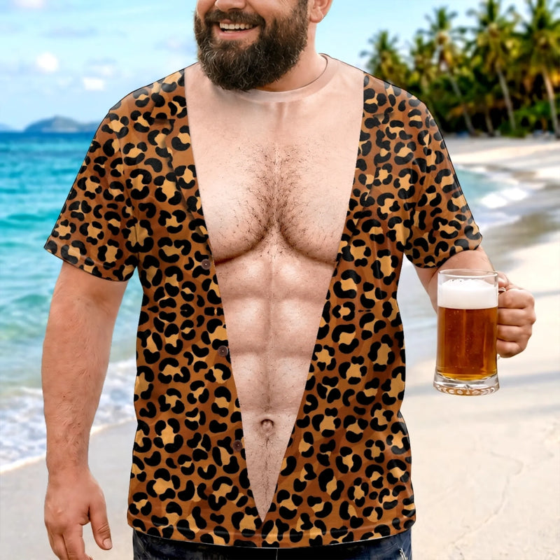 T-shirt Personnalisé Imprimé Intégral – Cadeau Pour Homme  - Vacances En Mode Sauvage