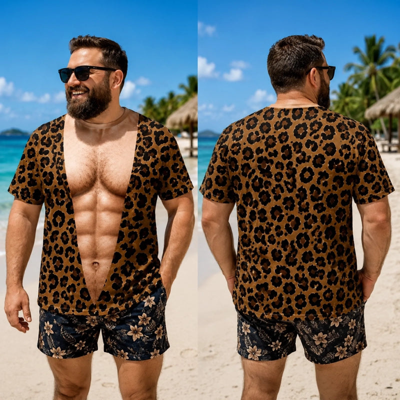 T-shirt Personnalisé Imprimé Intégral – Cadeau Pour Homme  - Vacances En Mode Sauvage