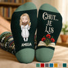 Chaussettes Personnalisées – Cadeaux Littéraires Pour Amoureux Des Livres, Rats De Bibliothèque Et Lecteurs – Juste Moi Et Mon Livre