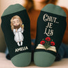 Chaussettes Personnalisées – Cadeaux Littéraires Pour Amoureux Des Livres, Rats De Bibliothèque Et Lecteurs – Juste Moi Et Mon Livre