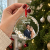 Ornement En Verre Personnalisé – Cadeau De Noël Pour Couple, Mari, Femme - Premier Noël Ensemble