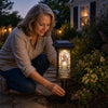 Lampe de Jardin Solaire Personnalisée avec Photo – Cadeau de Commémoration – Un Souvenir Qui Brille Toujours