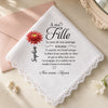 Mouchoir Personnalisé - Cadeau De Mariage Pour La Mariée, La Fille - Mon Cœur T’accompagne Toujours
