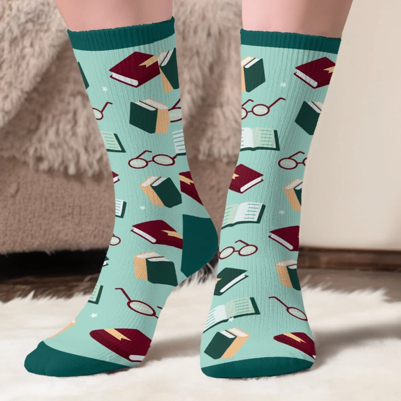 Chaussettes Personnalisées – Cadeaux Littéraires Pour Amoureux Des Livres, Rats De Bibliothèque Et Lecteurs – Laisse-moi Lire En Paix