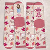 Chaussettes Personnalisées – Cadeaux Littéraires Pour Amoureux Des Livres, Rats De Bibliothèque Et Lecteurs – Laisse-moi Lire En Paix