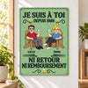 Panneau Métallique Personnalisé – Cadeau pour Couple – L’amour Sans Retour