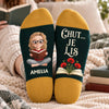 Chaussettes Personnalisées – Cadeaux Littéraires Pour Amoureux Des Livres, Rats De Bibliothèque Et Lecteurs – Pour Celles Qui Préfèrent Lire