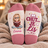 Chaussettes Personnalisées – Cadeaux Littéraires Pour Amoureux Des Livres, Rats De Bibliothèque Et Lecteurs – C’est Mon Moment Lecture