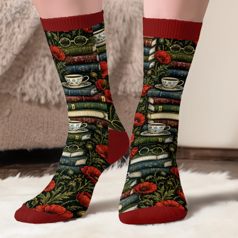 Chaussettes Personnalisées – Cadeaux Littéraires Pour Amoureux Des Livres, Rats De Bibliothèque Et Lecteurs – Chut Je Lis