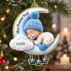 Ornement Acrylique Personnalisé – Cadeaux De Noël et D’anniversaire Pour Enfants – Mon Premier Noël Magique