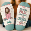 Chaussettes Personnalisées – Cadeaux Littéraires Pour Amoureux Des Livres, Rats De Bibliothèque Et Lecteurs – Rien Que Moi Et Mon Livre