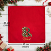 Serviette En Coton Personnalisée – Cadeau De Noël Pour Famille – La Maison Est Plus Belle Quand On Est Ensemble