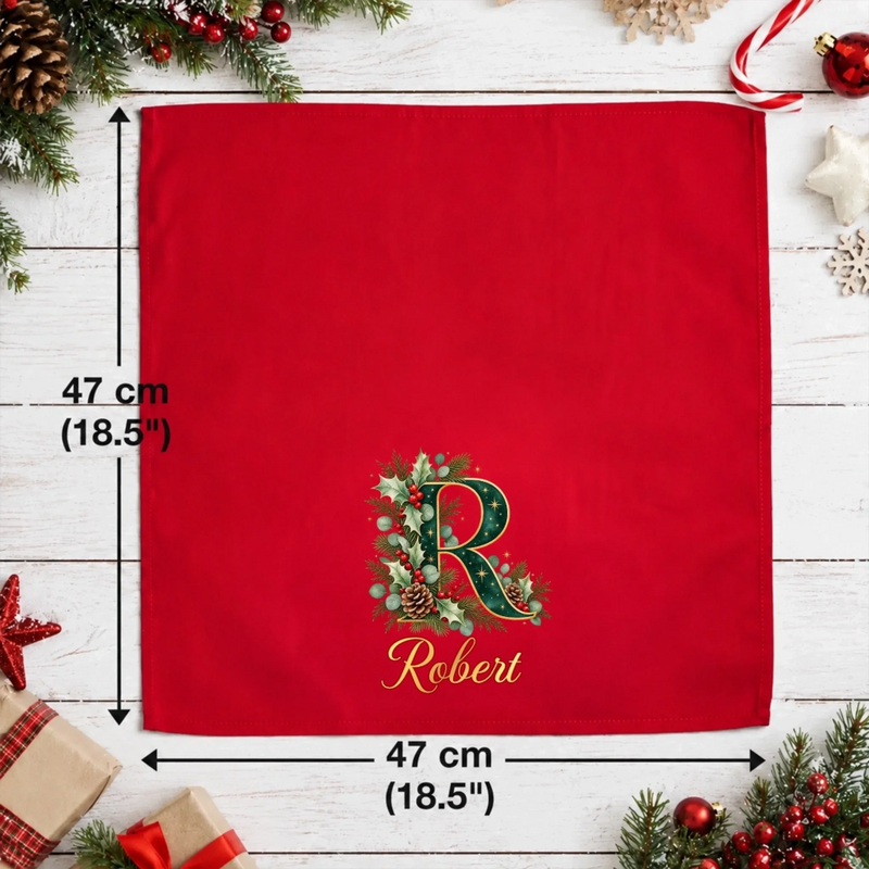 Serviette En Coton Personnalisée – Cadeau De Noël Pour Famille – La Maison Est Plus Belle Quand On Est Ensemble